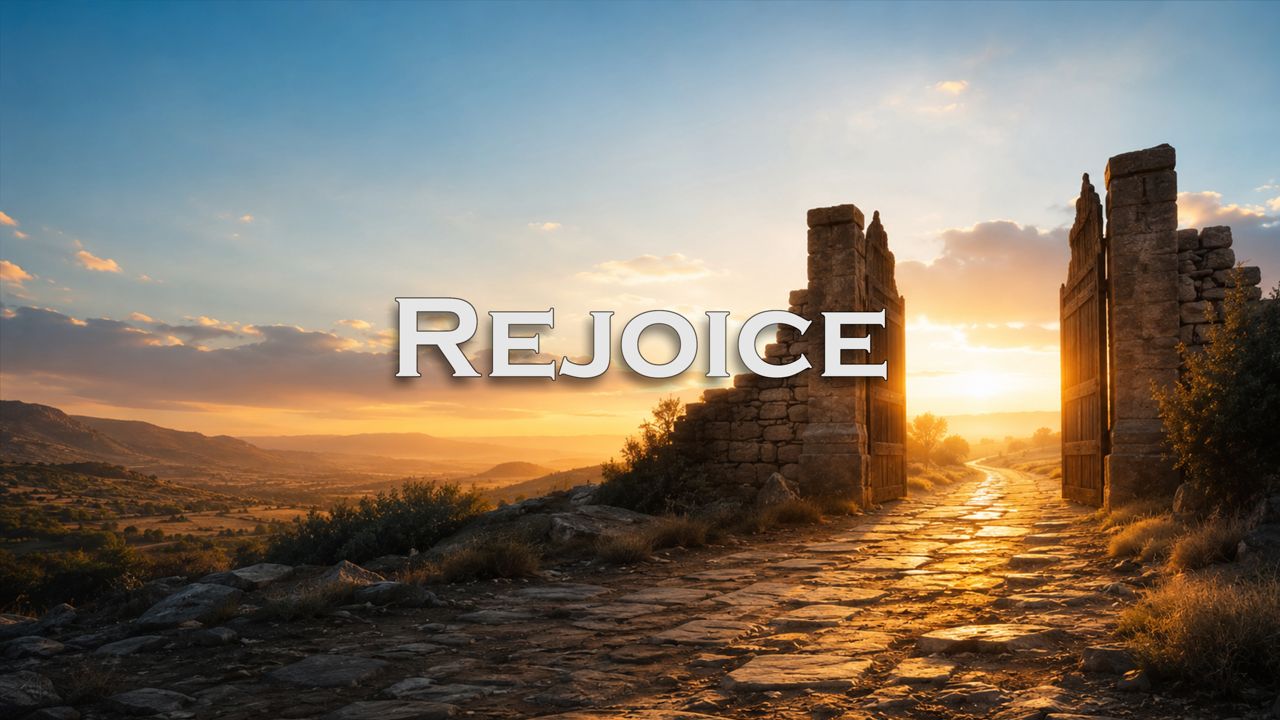 713 FBCWest | Rejoice photo poster