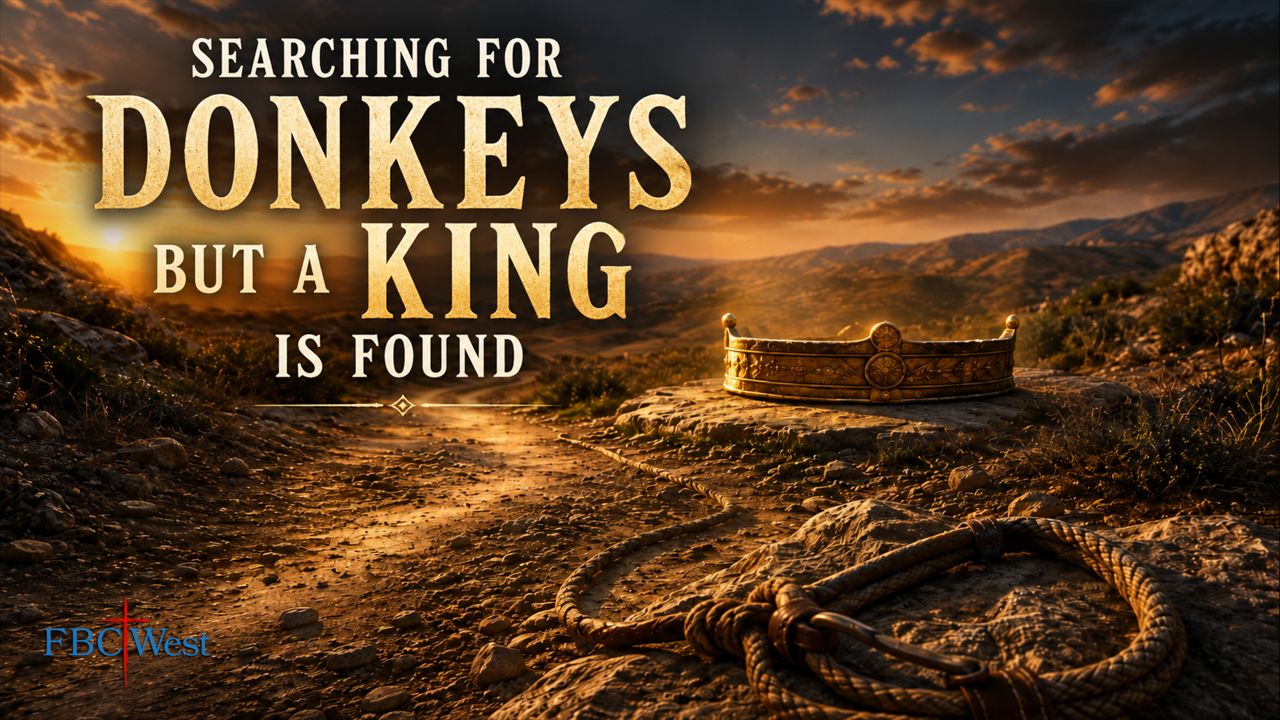 727 FBCWest | Searching for Donkeys but a King Is Found photo poster