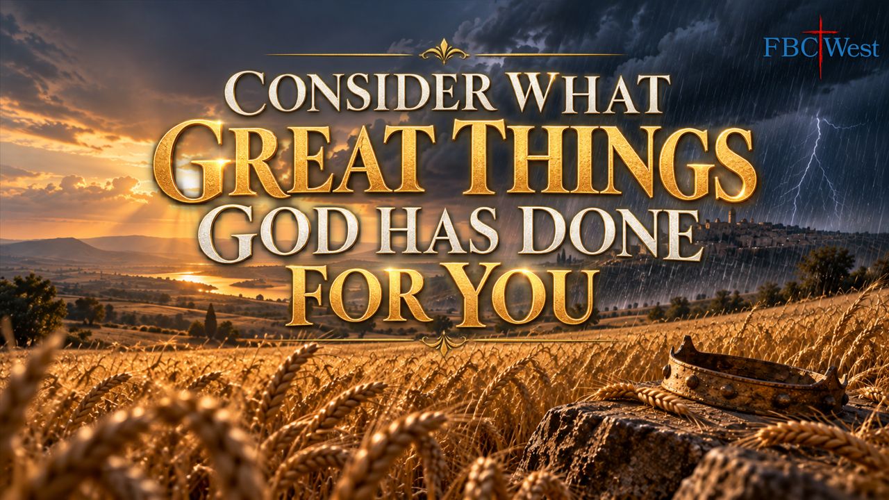 Consider What Great Things God Has Done for You | Poster